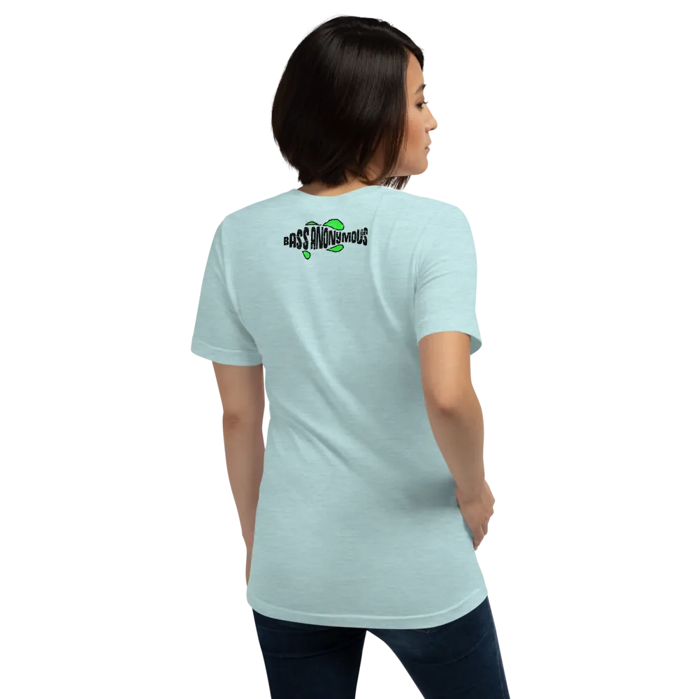 Bass Anonymous Green Grunge Swim Logo Women's Short-Sleeve T-Shirt