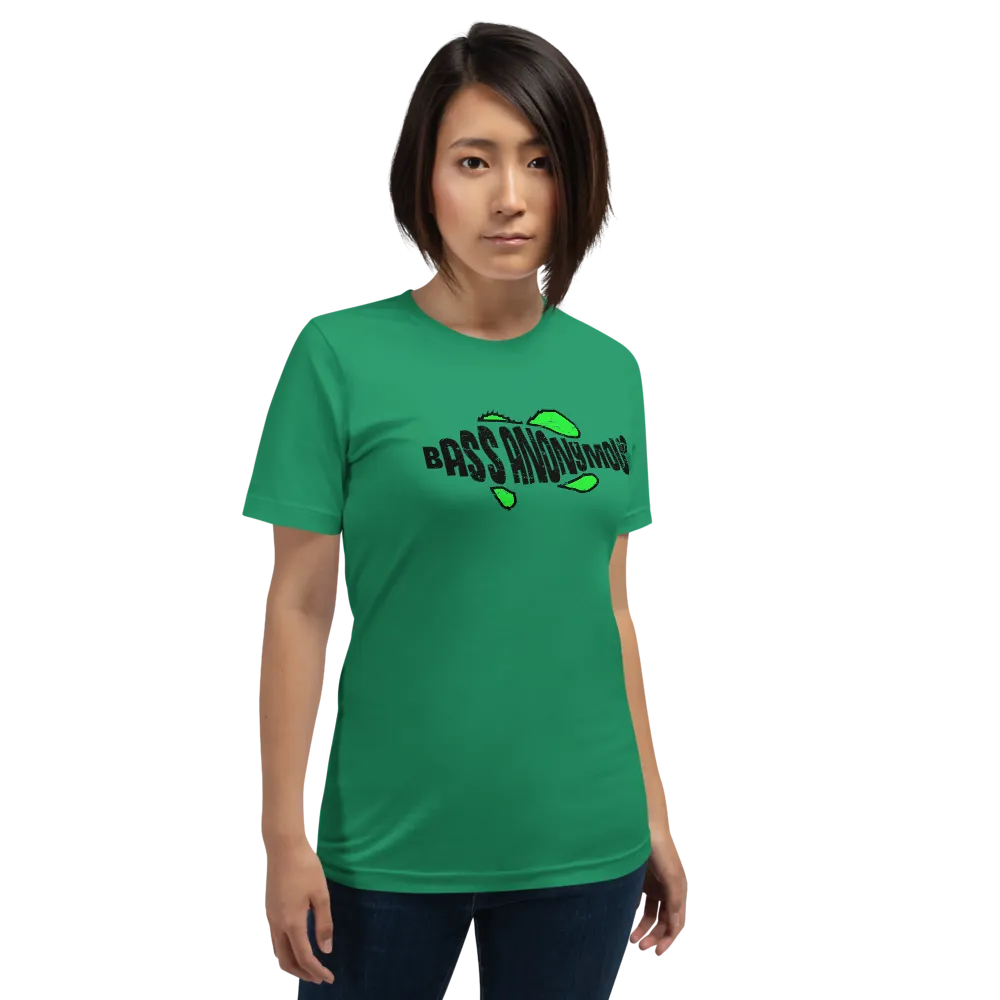 Bass Anonymous Green Grunge Swim Logo Women's Short-Sleeve T-Shirt