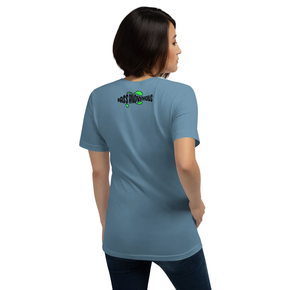 Bass Anonymous Green Grunge Swim Logo Women's Short-Sleeve T-Shirt