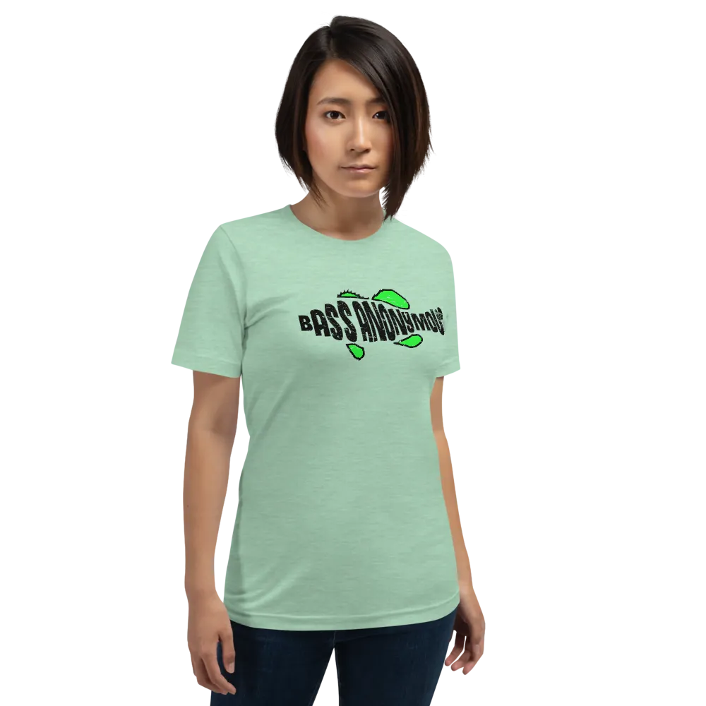 Bass Anonymous Green Grunge Swim Logo Women's Short-Sleeve T-Shirt