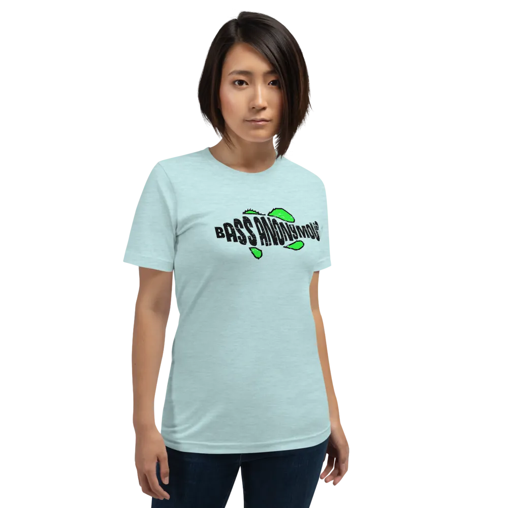 Bass Anonymous Green Grunge Swim Logo Women's Short-Sleeve T-Shirt
