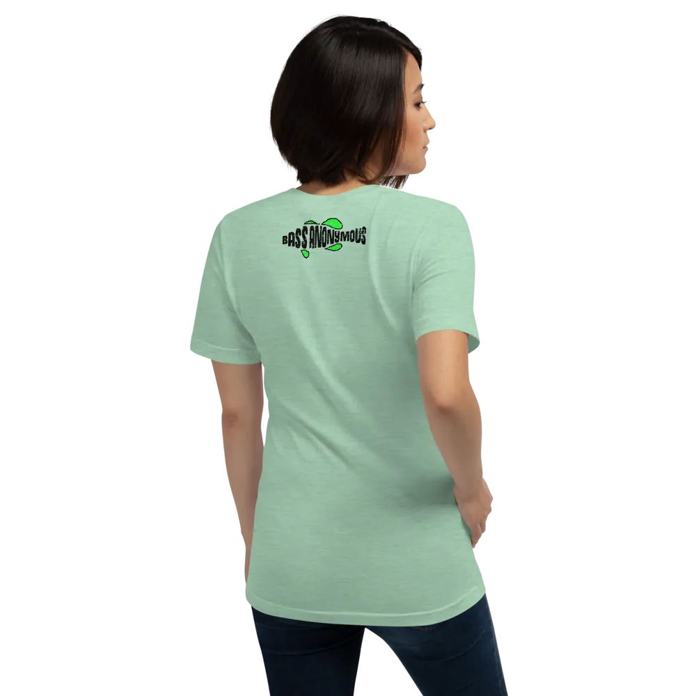 Bass Anonymous Green Grunge Swim Logo Women's Short-Sleeve T-Shirt