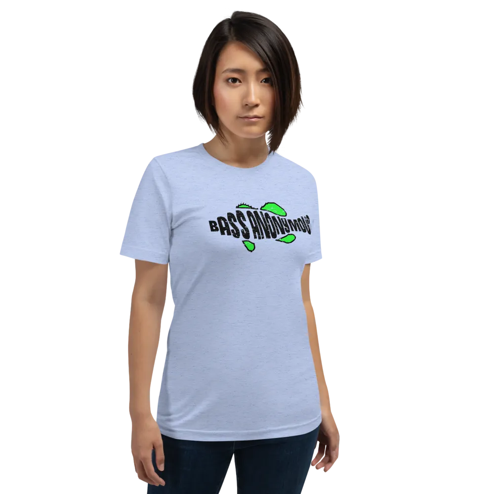 Bass Anonymous Green Grunge Swim Logo Women's Short-Sleeve T-Shirt