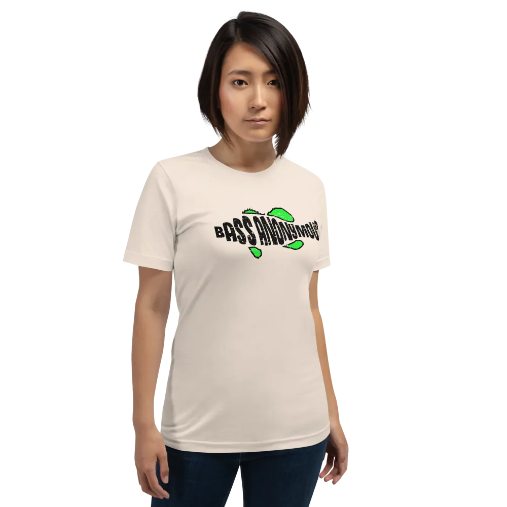 Bass Anonymous Green Grunge Swim Logo Women's Short-Sleeve T-Shirt