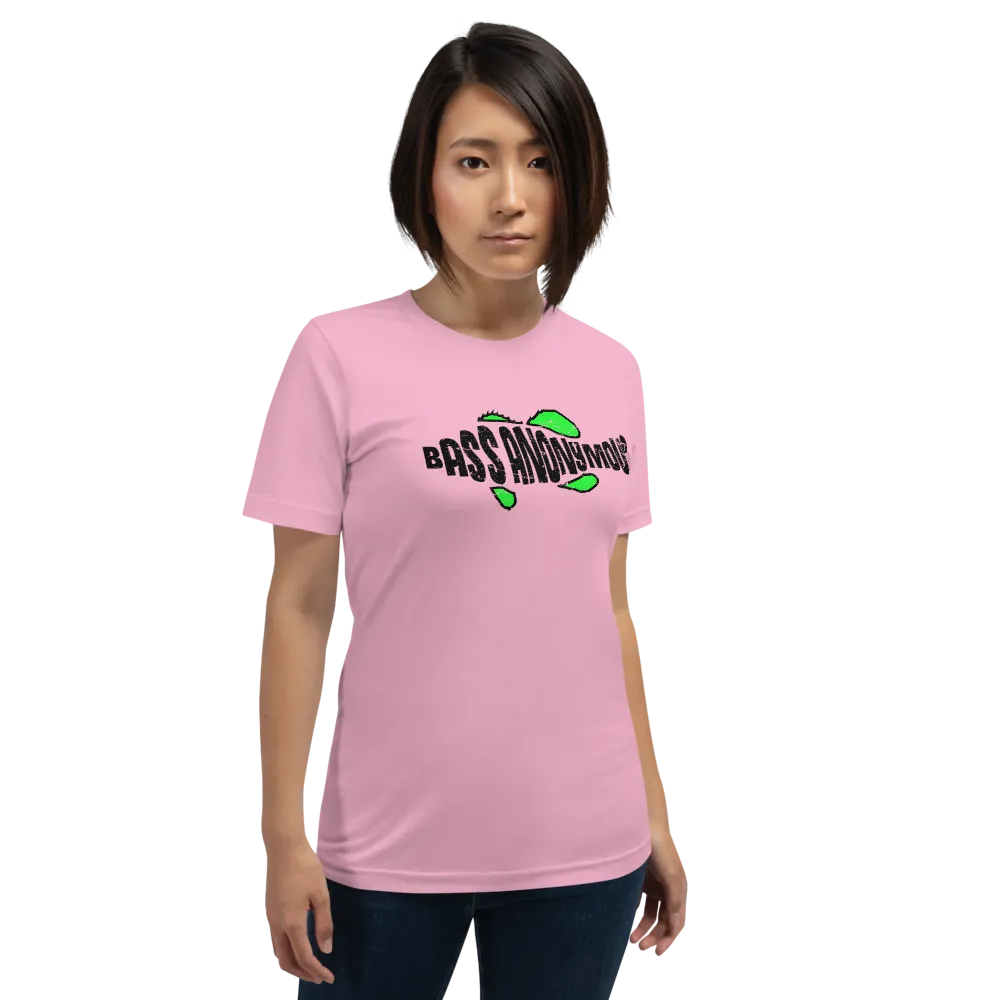 Bass Anonymous Green Grunge Swim Logo Women's Short-Sleeve T-Shirt