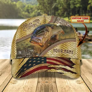 Bass Fishing 5 - Personalized Name Cap - Boom