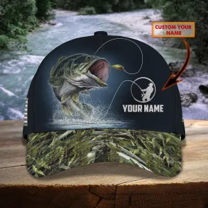 Bass Fishing Classic Cap Custom Name dt69-979