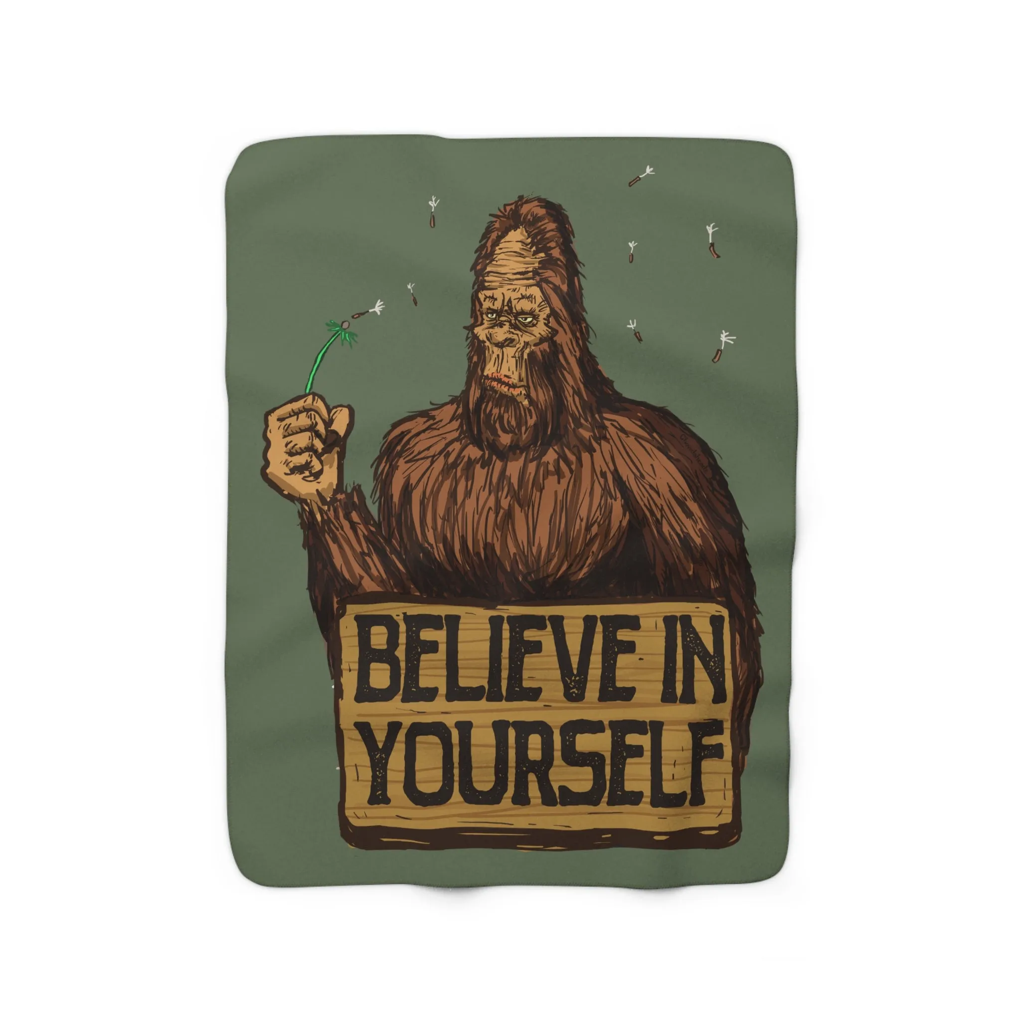 Believe In Yourself Sherpa Fleece Blanket