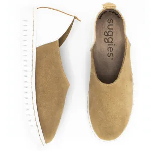 BENDY Women's tan flat shoes - Italian Leather