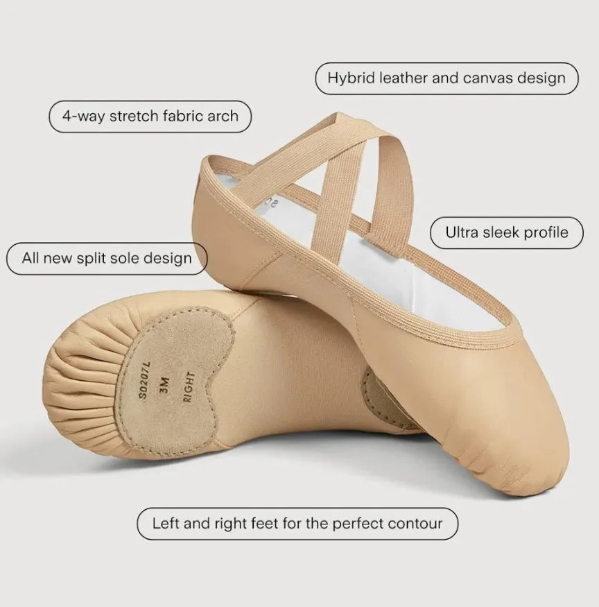 Bloch Enhance Left & Right Leather Split Sole Ballet Shoes