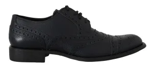Blue Leather Derby Wingtip Oxford