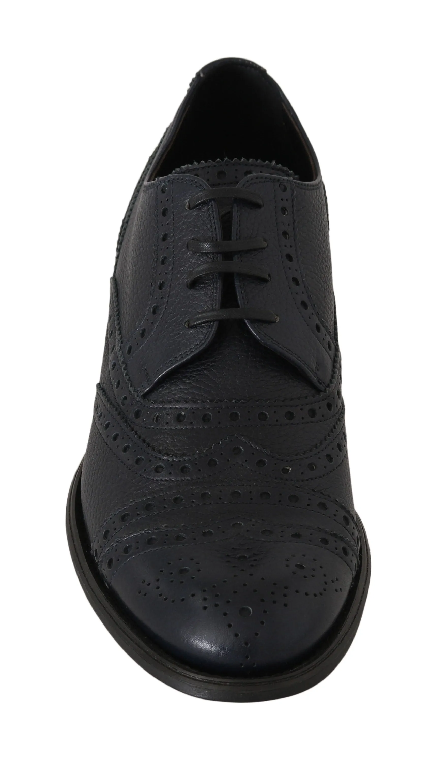 Blue Leather Derby Wingtip Oxford