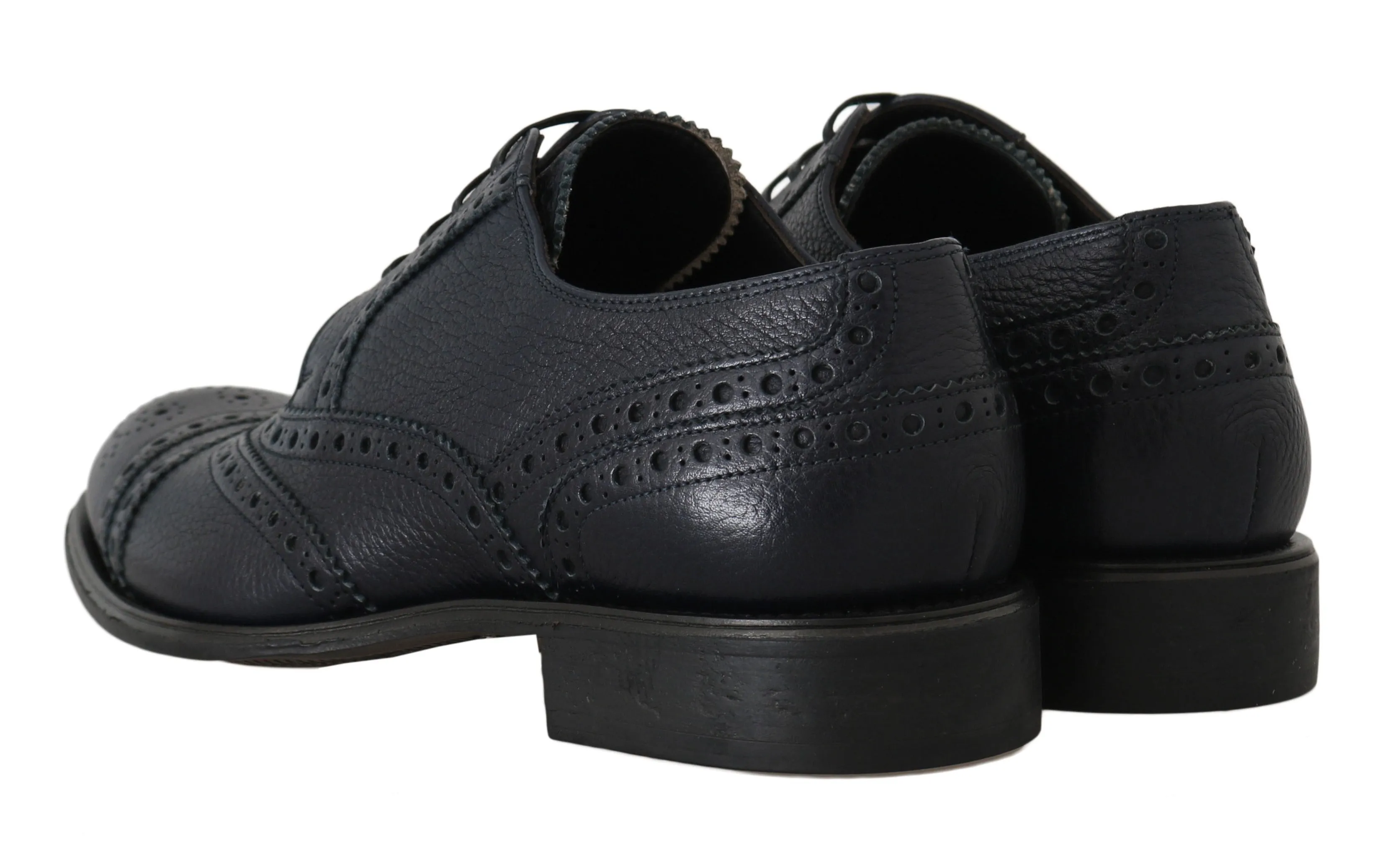 Blue Leather Derby Wingtip Oxford