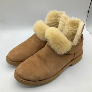 Boots Designer By Ugg In Brown, Size: 8.5