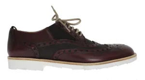 Bordeaux Leather Wingtip Shoes
