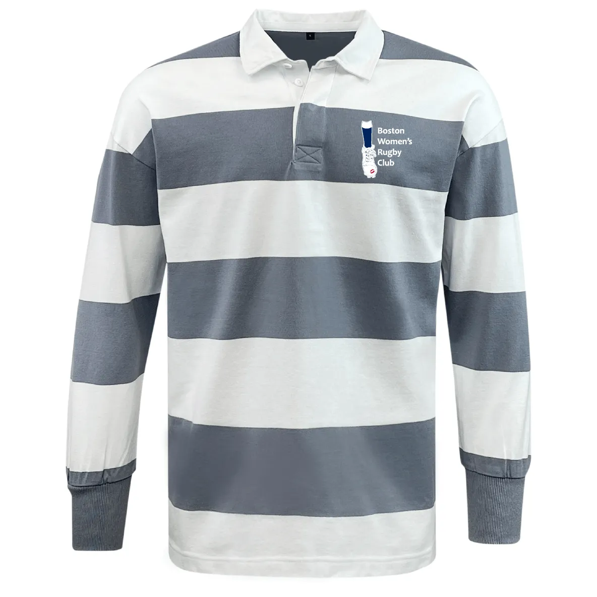 Boston Women's RFC Classic Long Sleeve Hooped Rugby Jersey