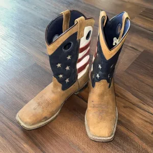 Boys size 5R Smoky Mountain American flag Style boots 🇺🇸🇺🇸