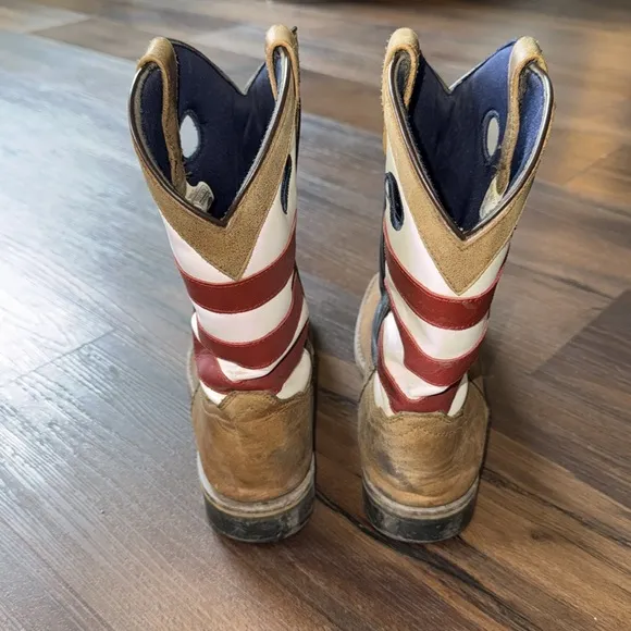 Boys size 5R Smoky Mountain American flag Style boots 🇺🇸🇺🇸