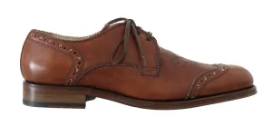 Brown Leather Wingtip Oxford Goodyear Shoes