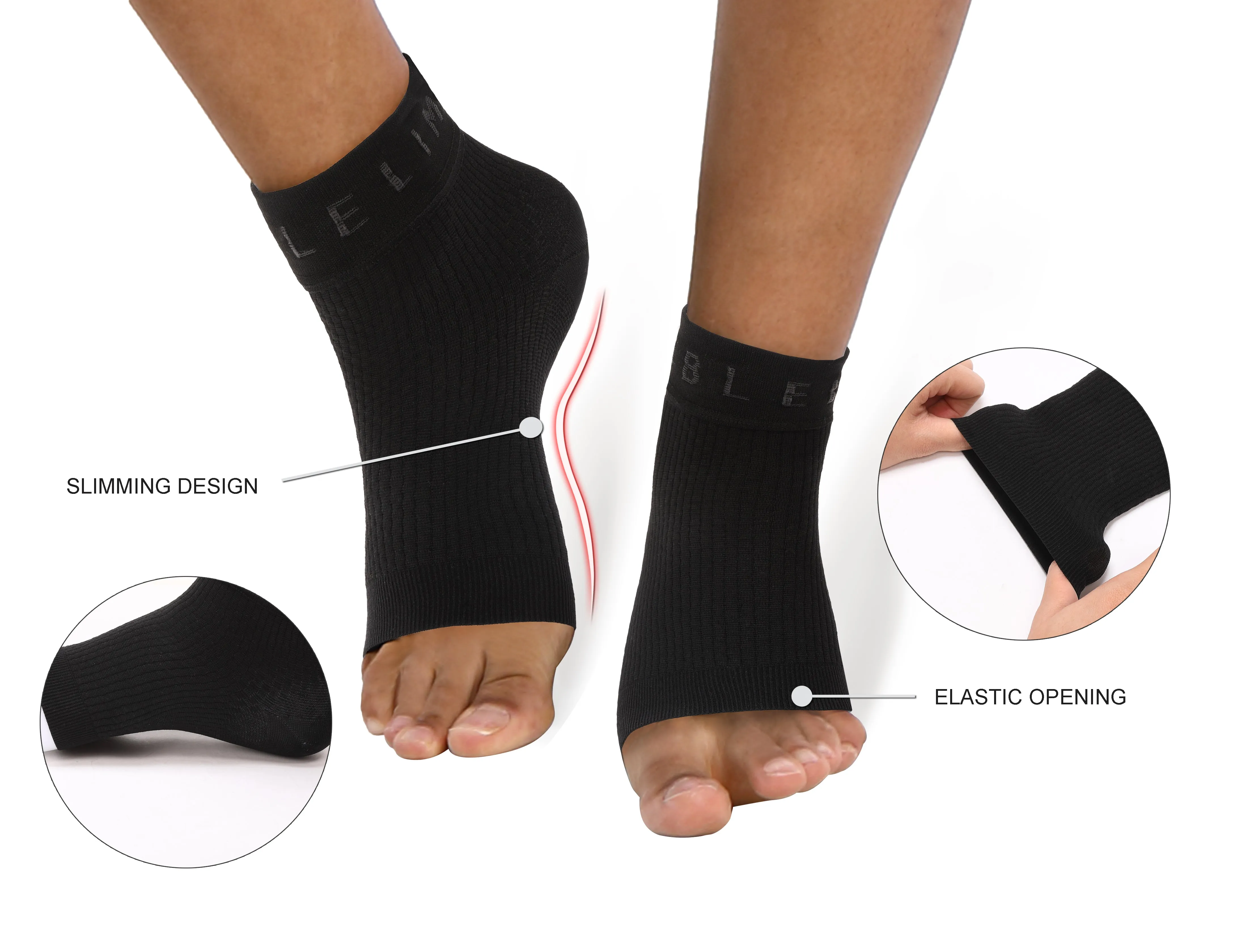 BUBBLELIME 80N/20S Compression Arch Support Ankle Brace_Tall Size