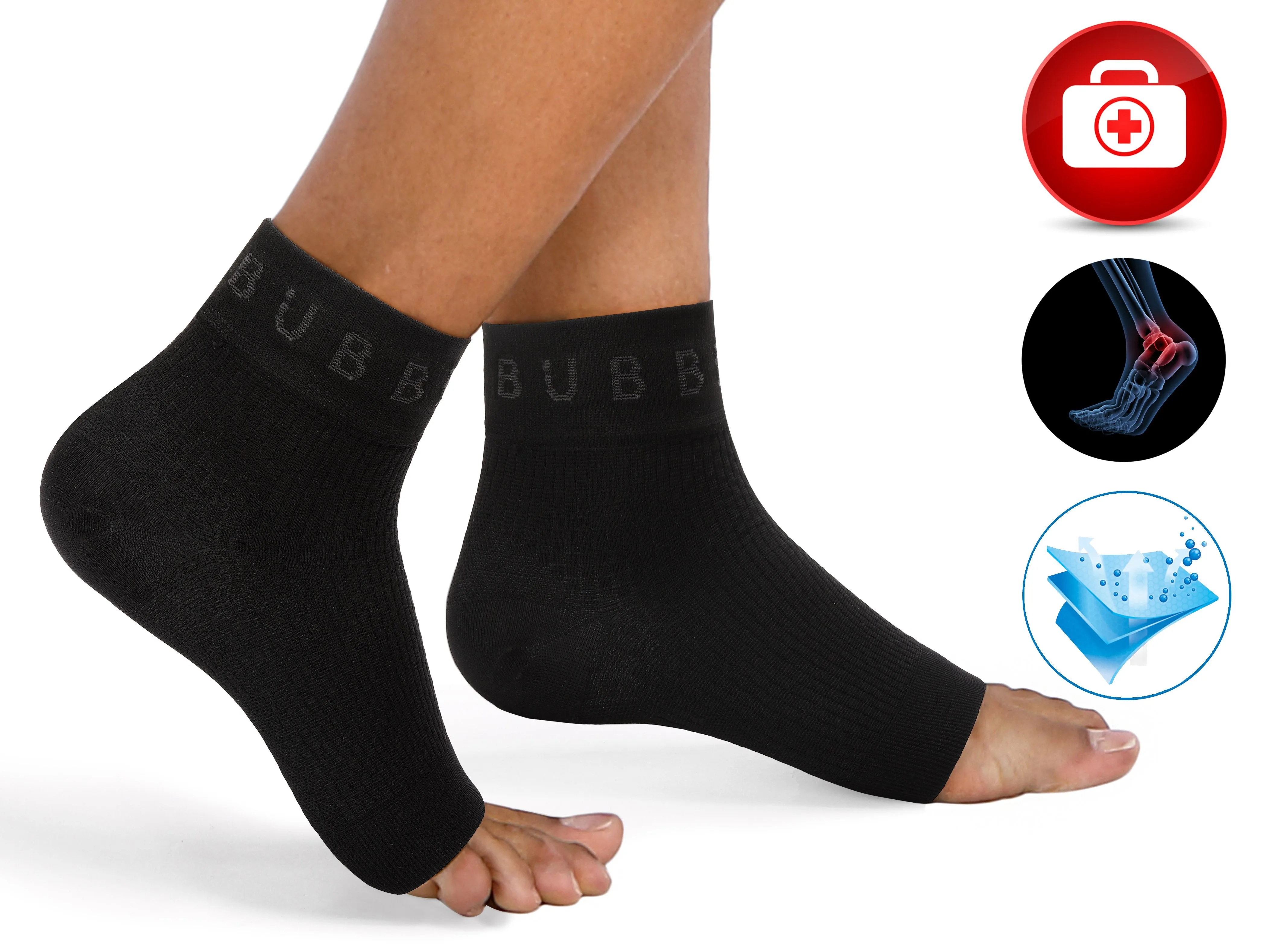 BUBBLELIME 80N/20S Compression Arch Support Ankle Brace_yoga