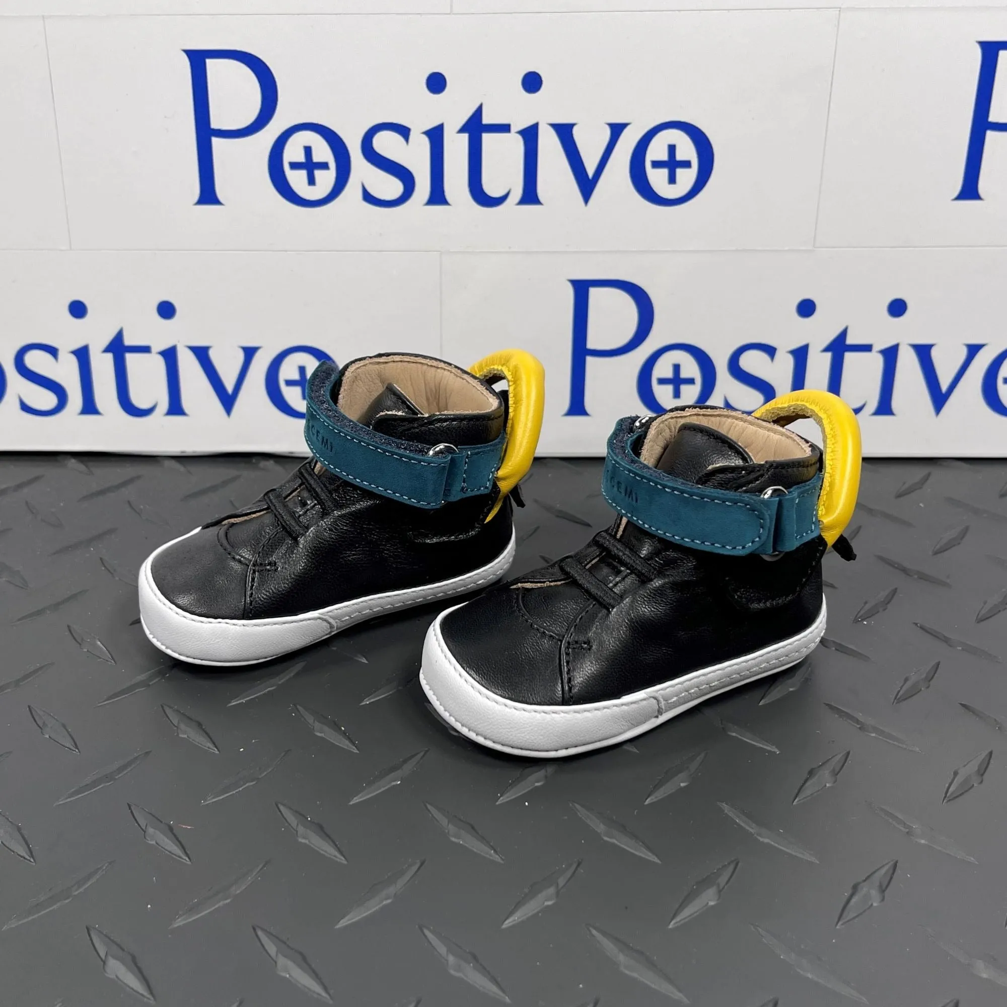 Buscemi 100MM Baby Black Trio Leather Sneakers