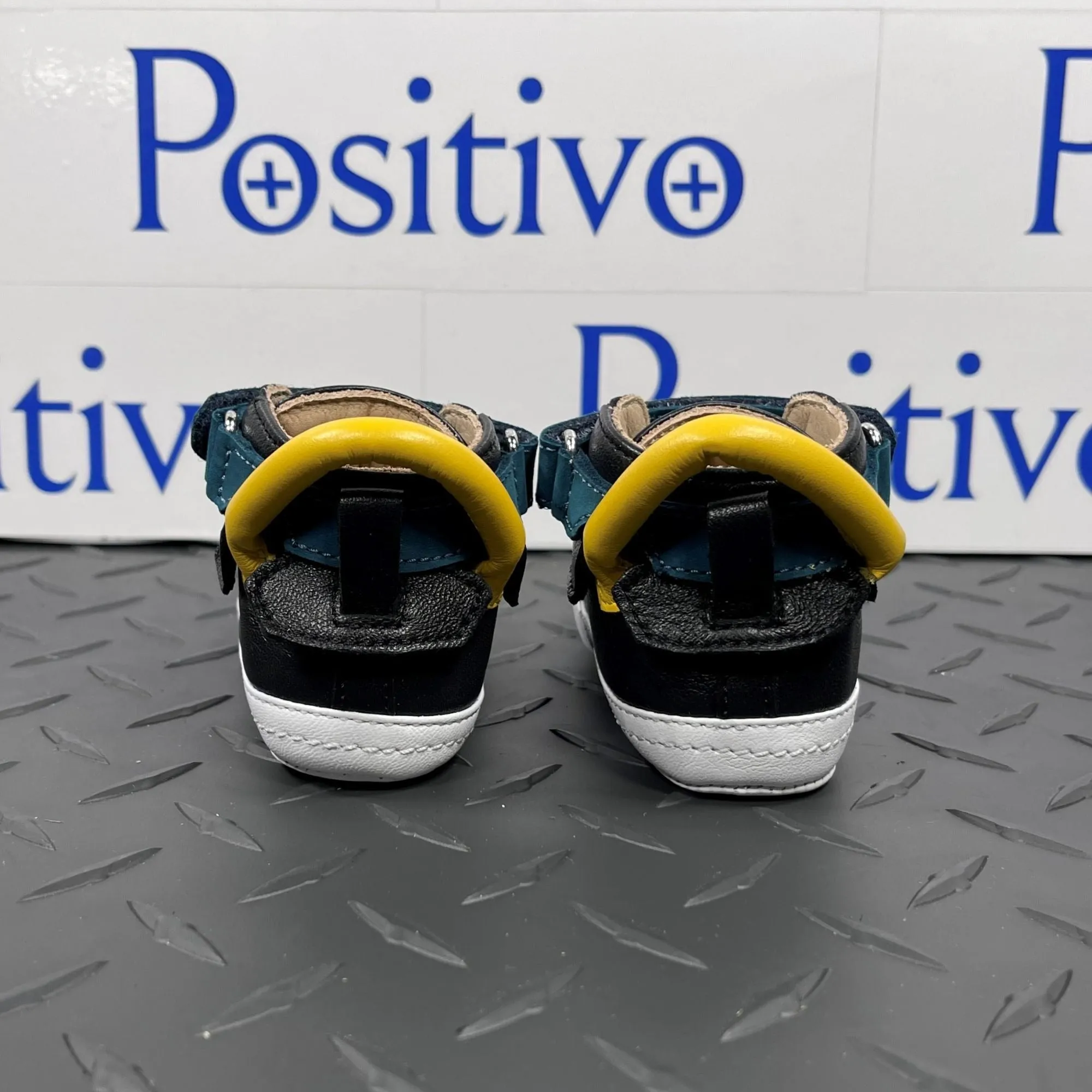 Buscemi 100MM Baby Black Trio Leather Sneakers