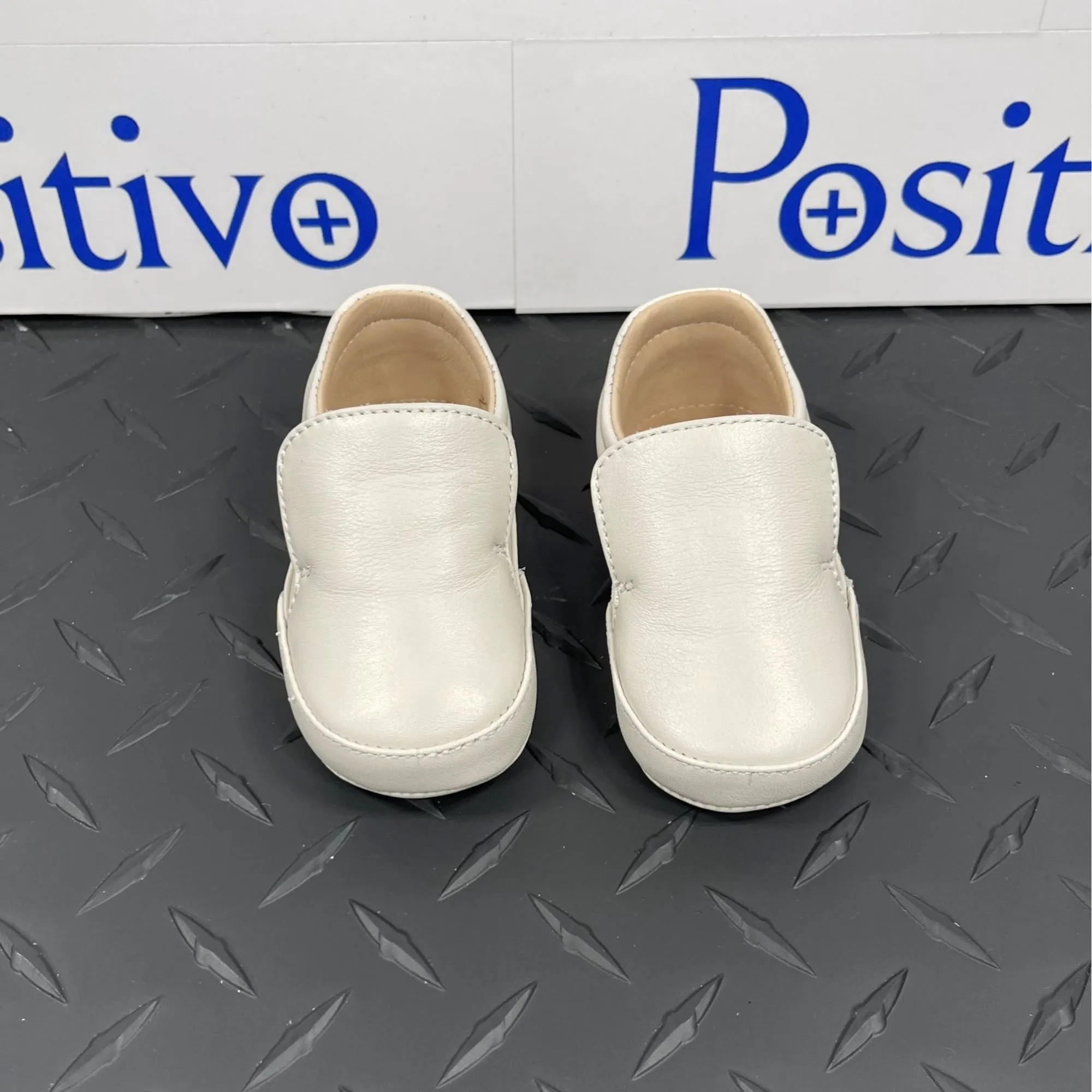 Buscemi 40MM Baby Nappa Off White Leather Sneakers