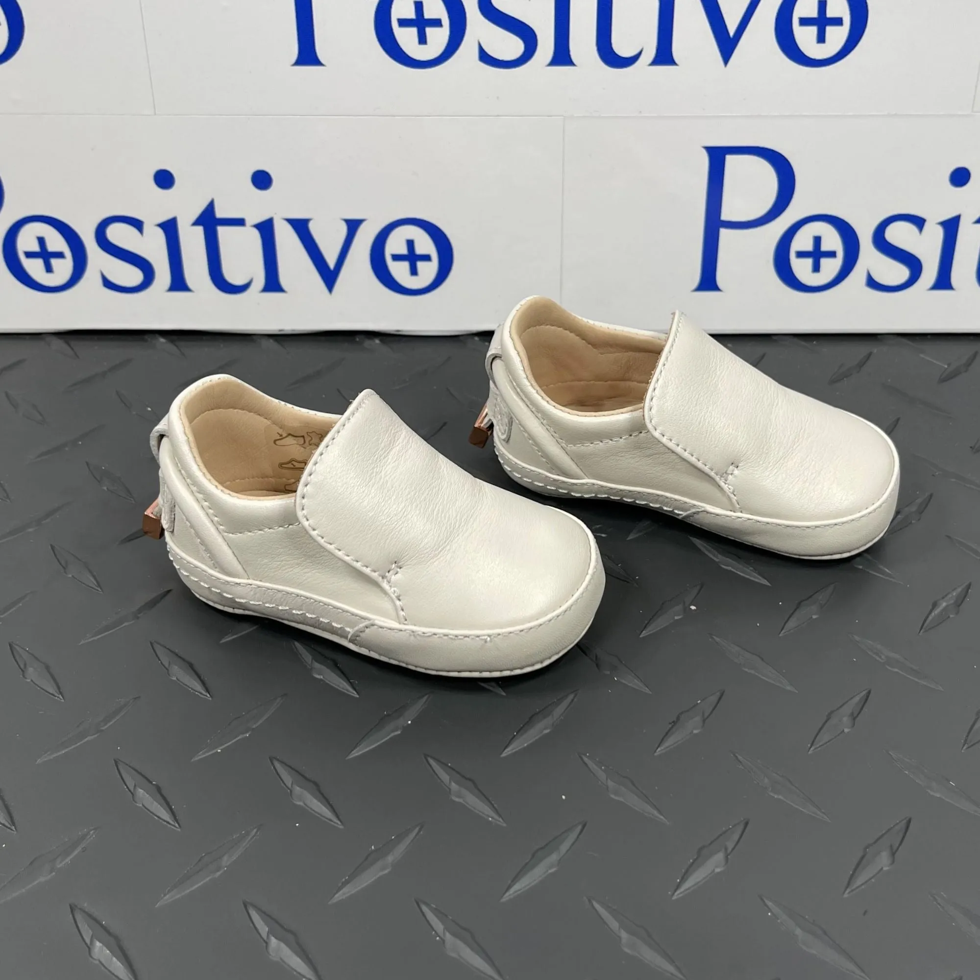 Buscemi 40MM Baby Nappa Off White Leather Sneakers
