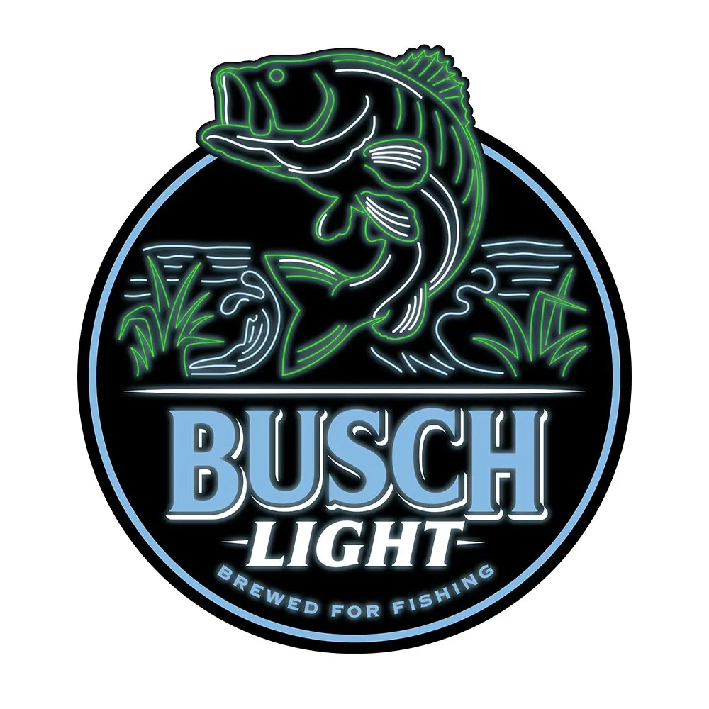 Busch Light Largemouth Bass LED