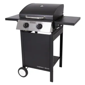 Cadac Compact Braai 2 Burner Gas Braai Black
