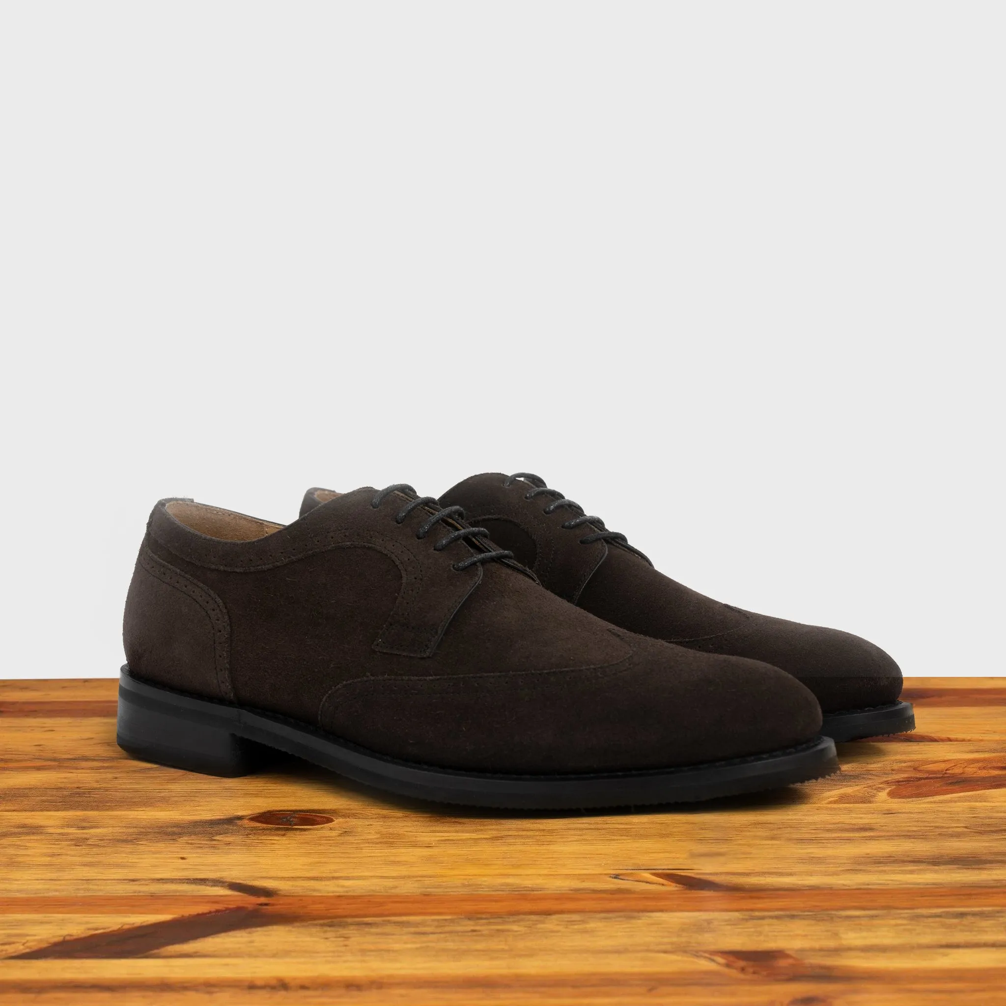 Calzoleria Toscana Cascia Suede Wingtip Dress Shoe