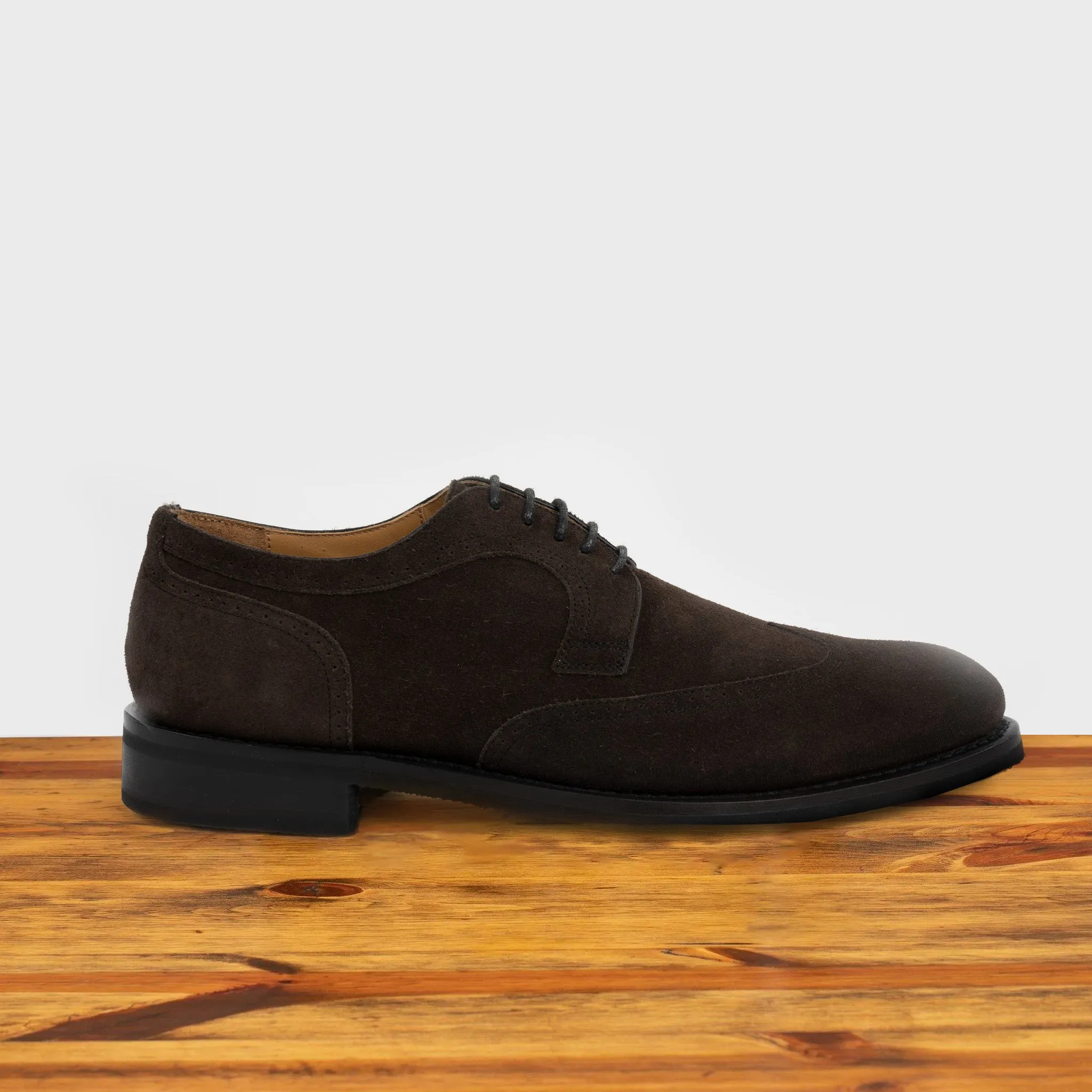 Calzoleria Toscana Cascia Suede Wingtip Dress Shoe