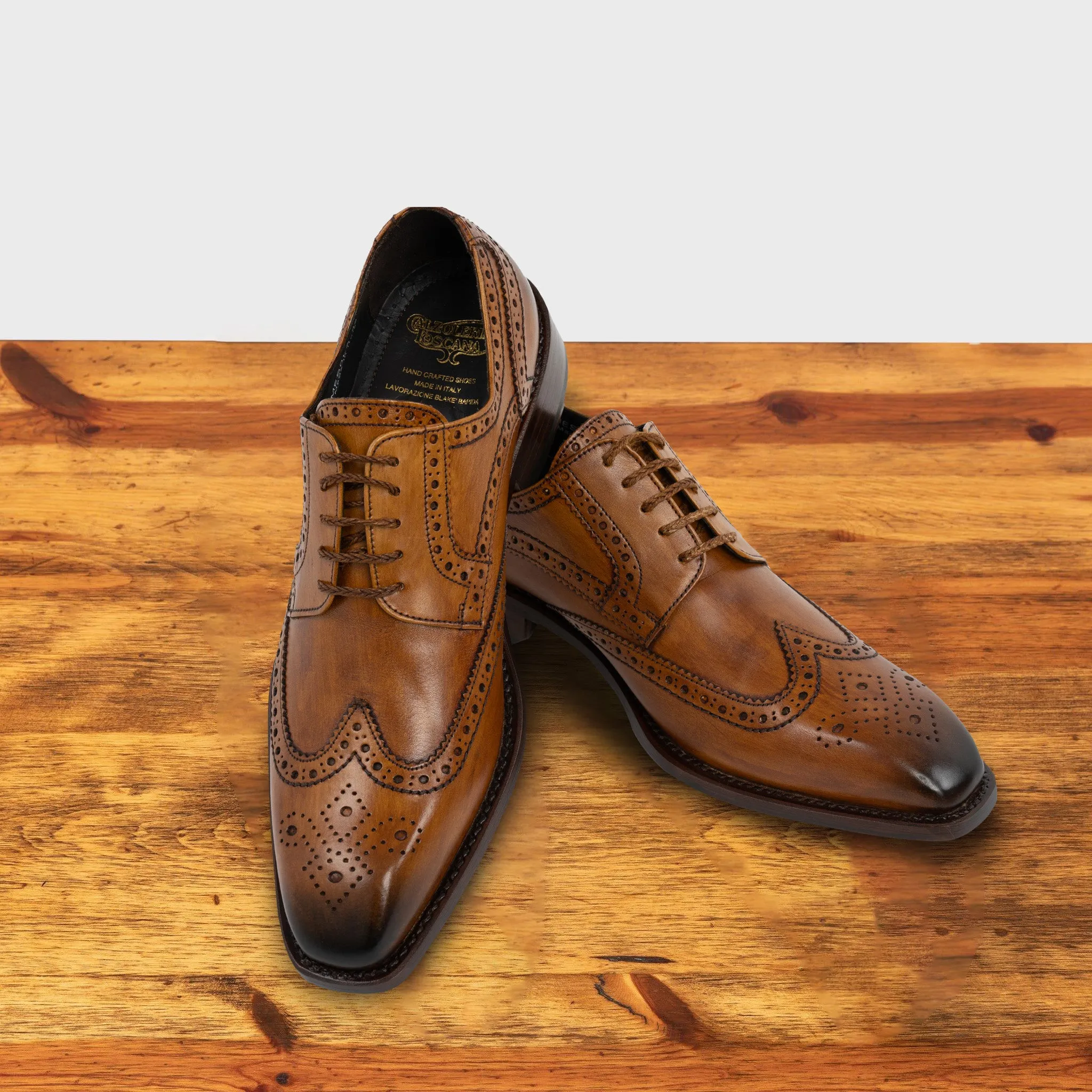 Calzoleria Toscana Mesola Wingtip Dress Shoe