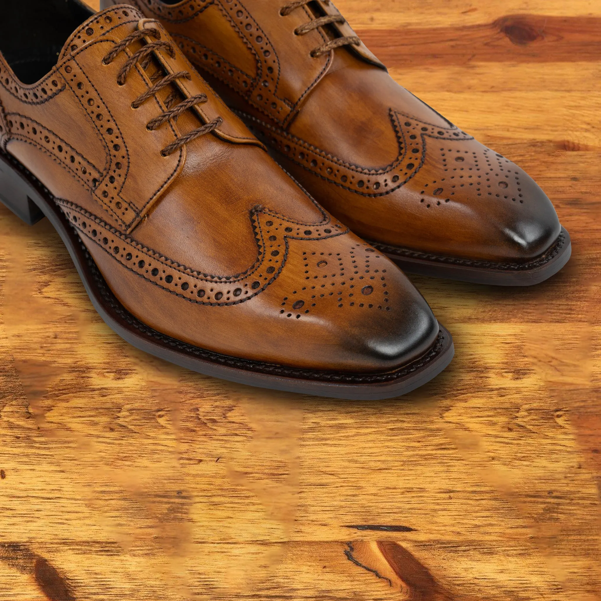 Calzoleria Toscana Mesola Wingtip Dress Shoe