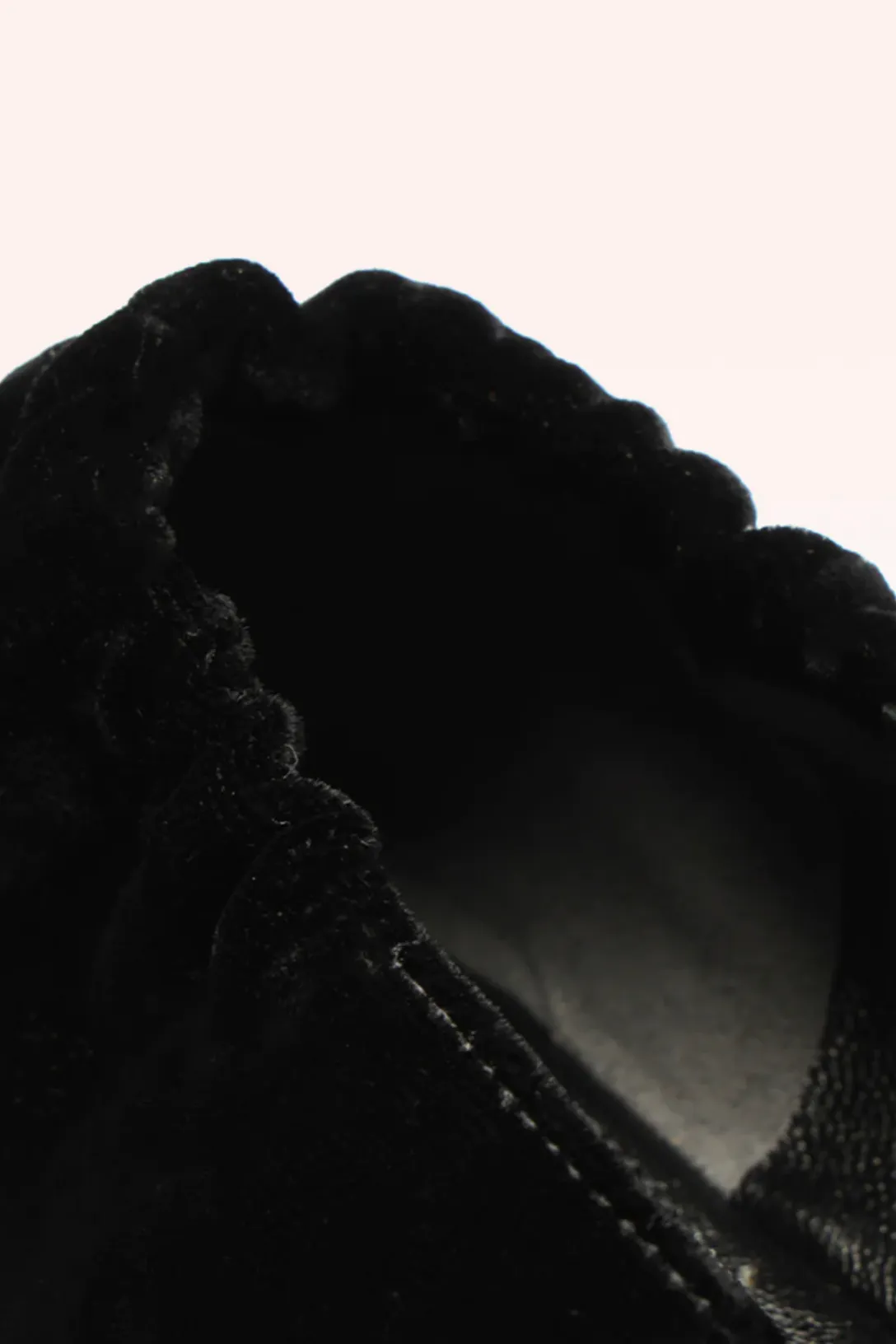 Camilla Ballerina Black | Velvet with Crystal