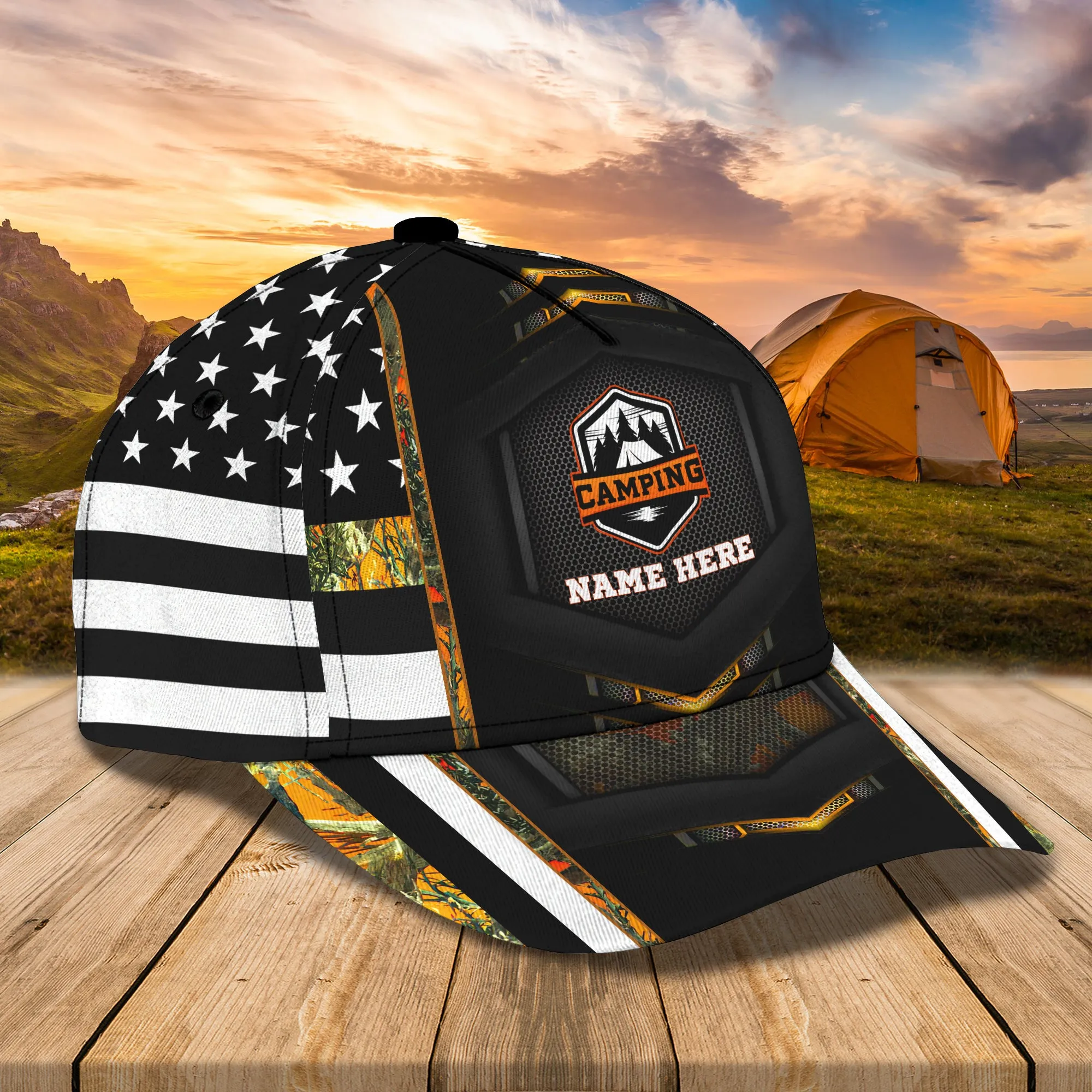 CAMPING 02 - Personalized Name Cap - HN95