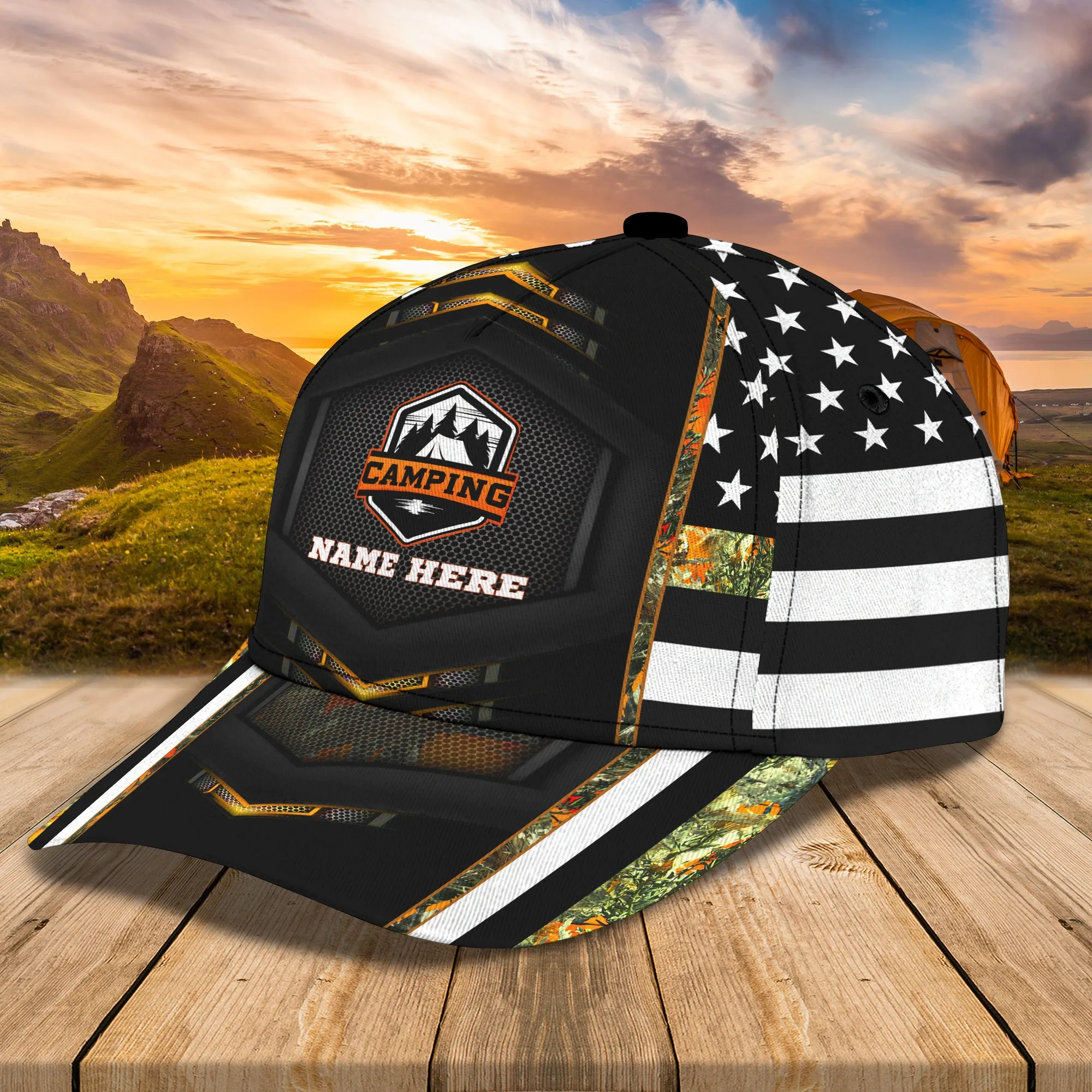 CAMPING 02 - Personalized Name Cap - HN95