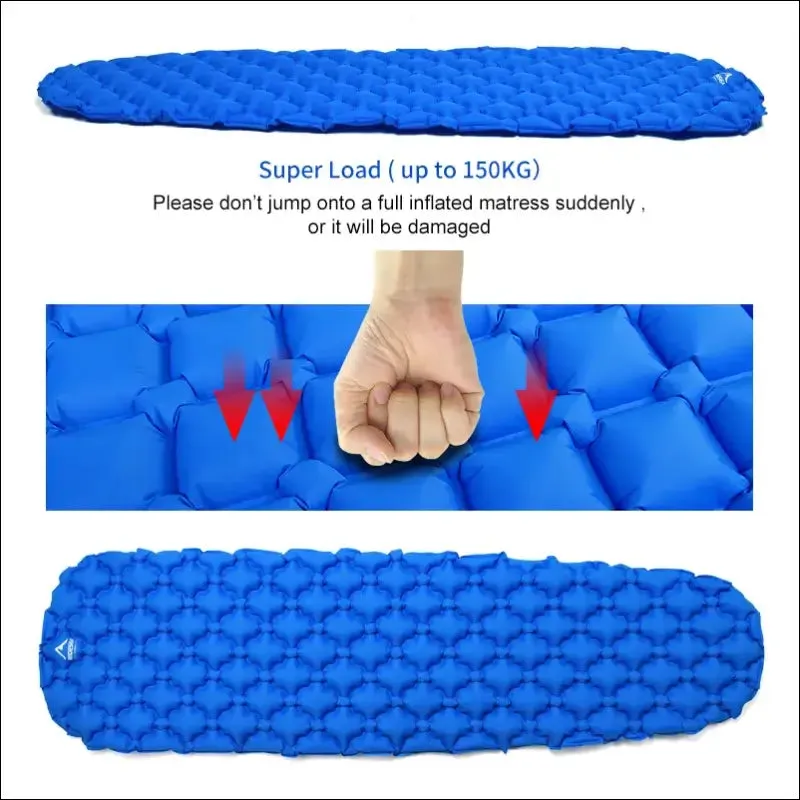 Camping inflatable mattress sleeping pad for outdoor travel