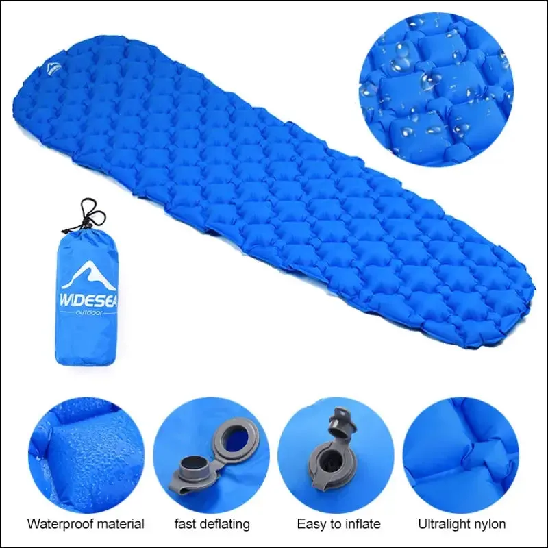 Camping inflatable mattress sleeping pad for outdoor travel
