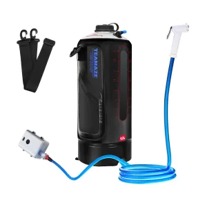 Camping Shower Bag Heated Folding Outdoor Water Inflatable Auto Pressure Pump
