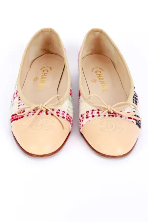 Cap Toe Tweed Ballet Flats