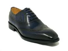 Carrucci Wingtip Slip On, Convertible to Lace-Up.