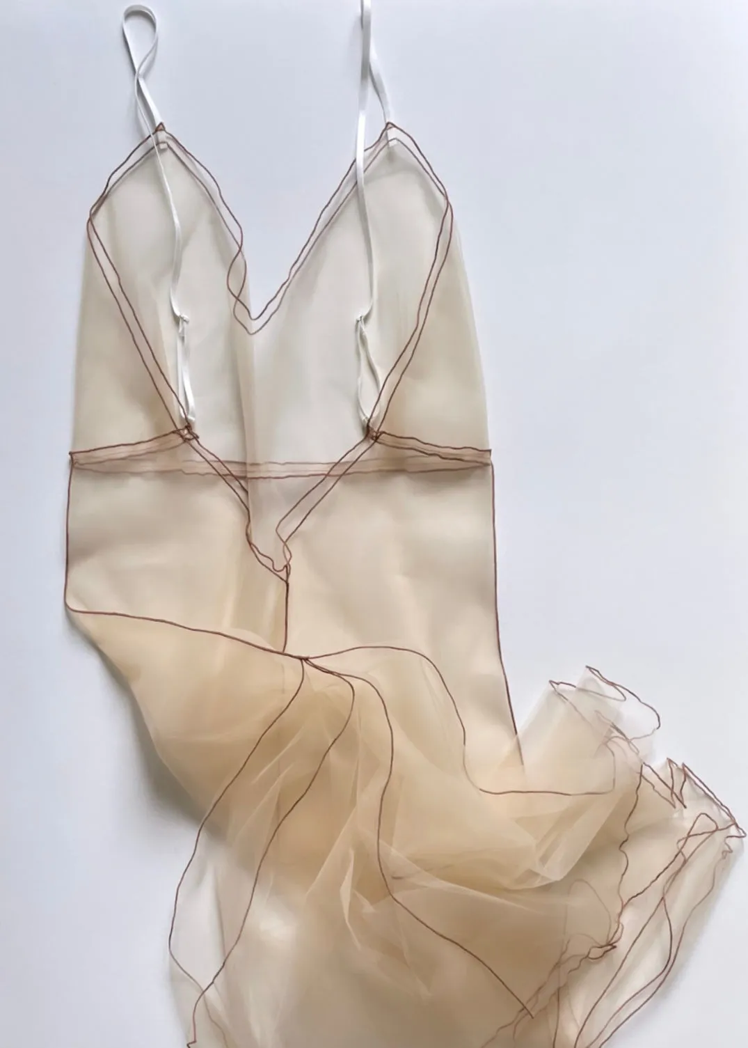CHAMPAGNE BUBBLES SLIP DRESS