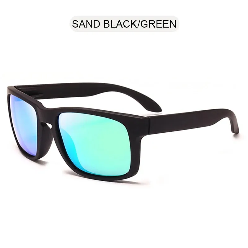 Classic Black Square Polarized Sunglasses for Men