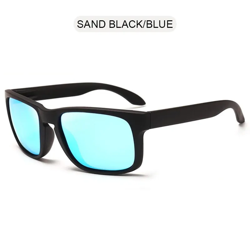 Classic Black Square Polarized Sunglasses for Men