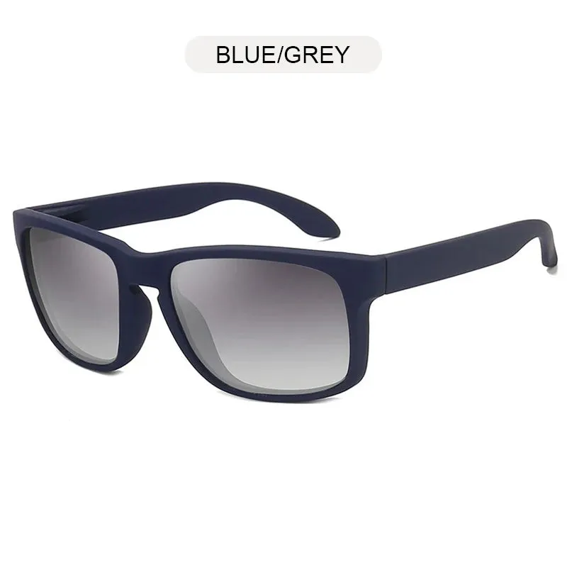 Classic Black Square Polarized Sunglasses for Men