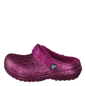 Classic Lined Glitter Clog T Fuchsia Fun/multi