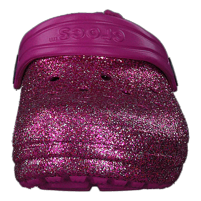Classic Lined Glitter Clog T Fuchsia Fun/multi