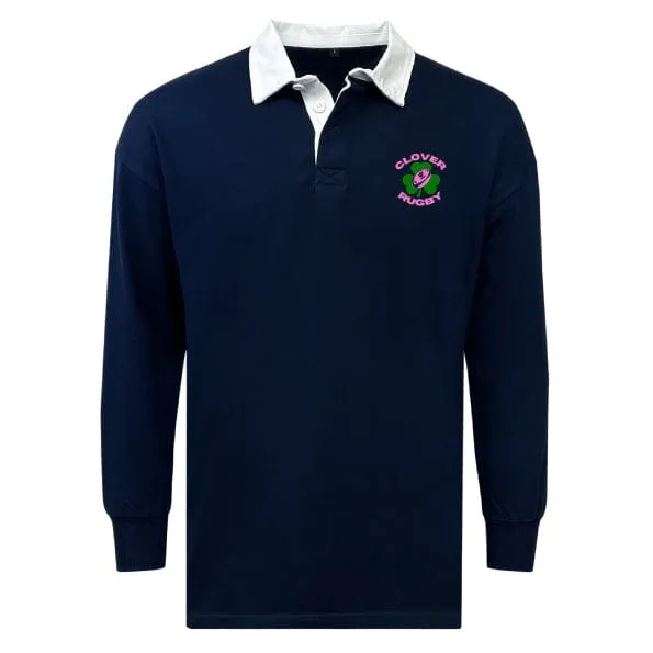 Clover Girls Rugby Classic Long Sleeve Solid Rugby Jersey